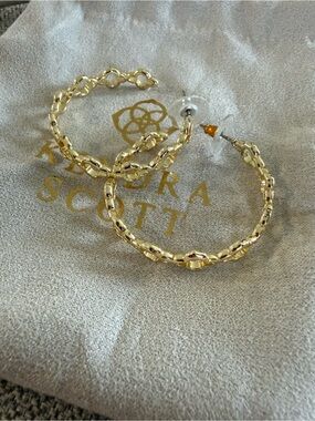 Kendra Scott Gold Linked Hoop Earrings